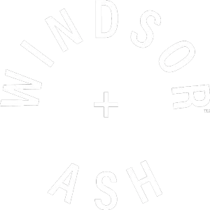 Windsor + Ash round logo white