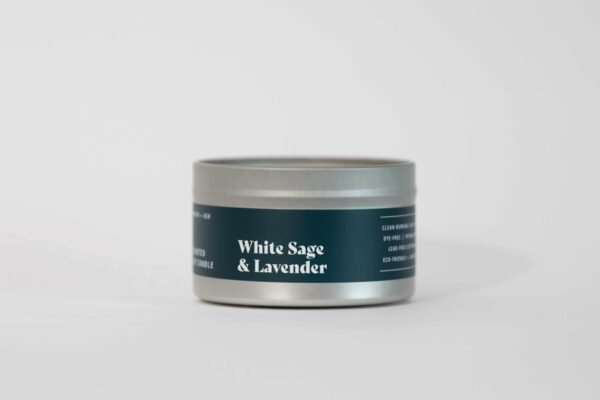 White Sage and Lavender Candle - Image 2