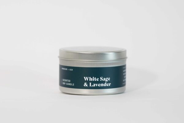 White Sage and Lavender Candle - Image 4